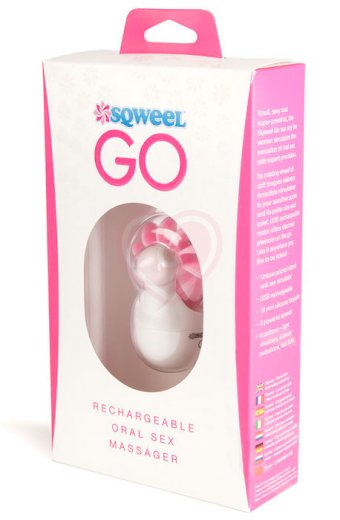 Клиторальный вибростимулятор Sqweel Go White белый фото 4