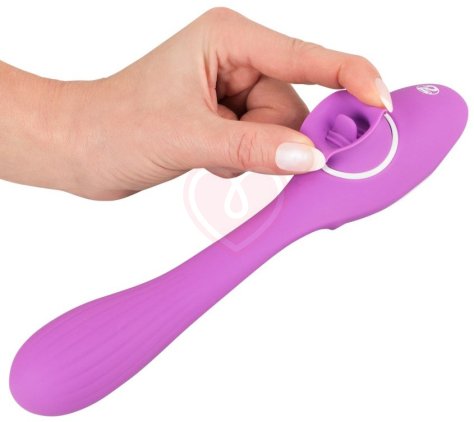 Гибкий вибратор с клиторальным стимулятором 2 Function Vibe фото 3