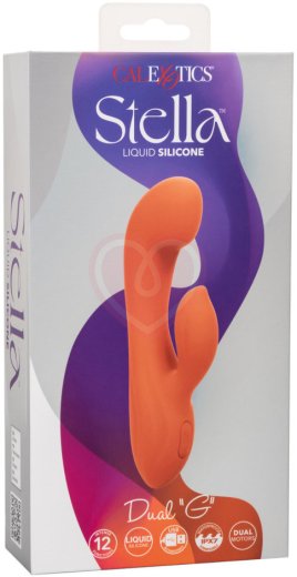 Вибратор с клиторальным кончиком Stella Liquid Silicone Dual G фото 4
