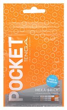 Карманный мастурбатор Tenga Pocket Hexa-Brick