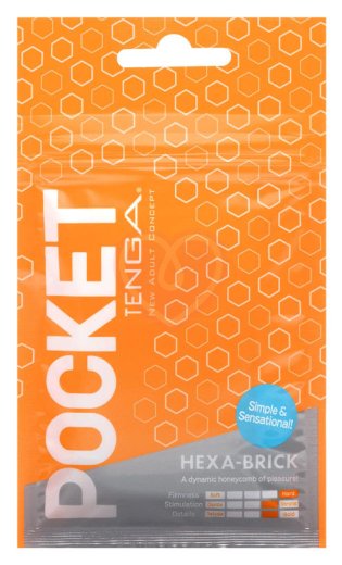 Карманный мастурбатор Tenga Pocket Hexa-Brick фото 1