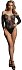 Кружевное боди со стразами Le Desir Wonder Rhinestone Bodysuit черное фото 1