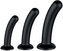 Набор из 3 расширителей на присоске Nexus Silicone Dilator чёрный