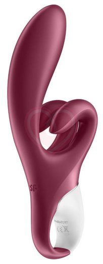 Вибратор с двойным клиторальным стимулятором Satisfyer Touch Me бордовый фото 4
