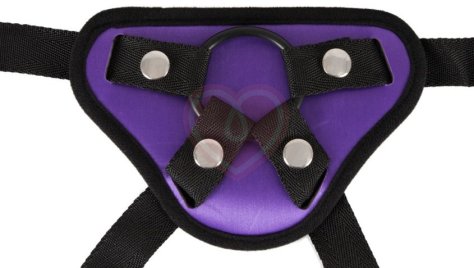 Пояс для страпона со сменными кольцами Universal Harness фиолетовый фото 2