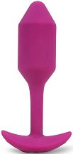 Утяжелённая анальная вибропробка b-Vibe Vibrating Snug Plug 2 малая розовая