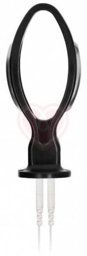 Пробка с отверстием и электростимуляцией Shots Hollow Butt Plug фото 2