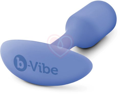 Утяжелённая анальная пробка для ношения b-Vibe Snug Plug 1 мини сиреневая фото 4