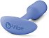 Утяжелённая анальная пробка для ношения b-Vibe Snug Plug 1 мини сиреневая фото 4