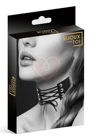 Чокер со шнуровкой Bijoux Pour Toi чёрный фото 3