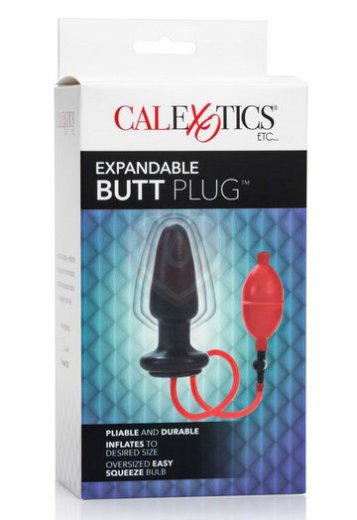 Анальная пробка с грушей для накачивания Expandable Butt Plug фото 3