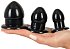Набор из 3 чёрных анальных пробок Plug Kit чёрные фото 3