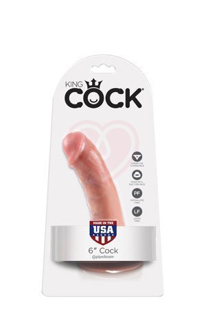 Фаллоимитатор на присоске King Cock 17 см телесный фото 3