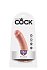 Фаллоимитатор на присоске King Cock 17 см телесный фото 3