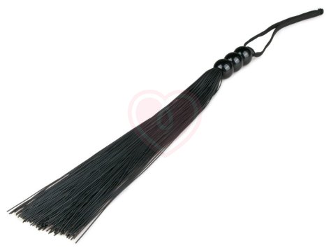 Силиконовая чёрная плеть Black Silicone Whip фото 2