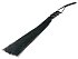 Силиконовая чёрная плеть Black Silicone Whip фото 2