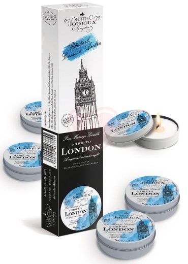 Набор из 5 массажных свечей Mystim Petits Joujoux London Амбра и смородина фото 1