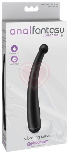Анальный стимулятор с вибрацией Pipedream Vibrating Curve чёрный фото 2