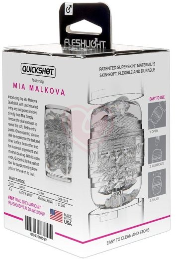 Сквозной мастурбатор Fleshlight Quickshot Mia Malkova копия вагины и попки фото 3