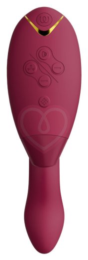 Вибратор с бесконтактной стимуляцией клитора Womanizer DUO 2 бордовый фото 5