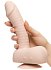 Вибратор с дистанционным управлением Uprize Realistic Dildo 21 см телесный фото 7