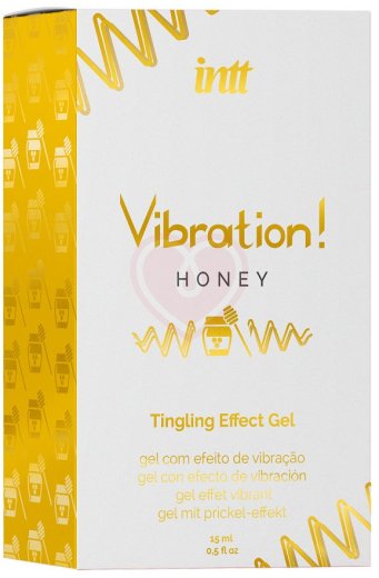 Стимулирующий гель со вкусом меда Intt Vibration! Honey 15 мл фото 2