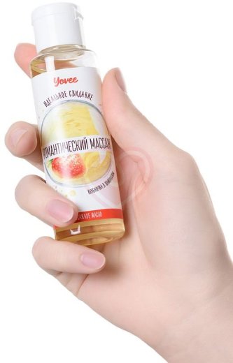 Масло для массажа Yovee Романтический массаж с ароматом клубники и шампанского 50 мл фото 2