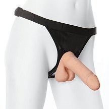 Страпон с реалистичным фаллоимитатором Vac-U-Lock Ultraskyn Cock Ultra Harness 15 см