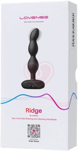 Анальный вибратор с вращающимися шариками и управлением со смартфона Ridge Lovense черный фото 9