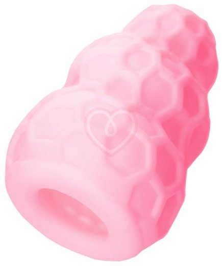 Рельефный мини-мастурбатор A-Toys Flaff 8 см розовый фото 7