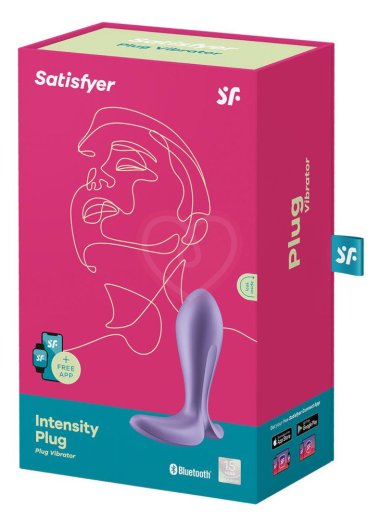 Анальная пробка Satisfyer Intensity Plug с управлением от приложения фиолетовая фото 4