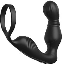 Стимулятор простаты с эрекционным кольцом Ass-Gasm Pro P-Spot Milker чёрный