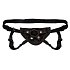 Чёрные неопреновые трусики для страпона Strap On Harness Black фото 3