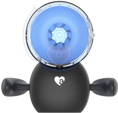 Робот-мастурбатор с массажными бусинами Amovibe Black Knight Massaging Beads фото 12