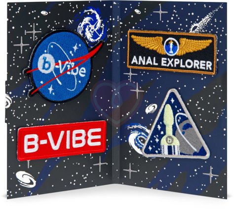 Набор для анальной стимуляции светящийся в темноте b-Vibe Asstronaut Glow In The Dark Set фото 7