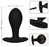 Утяжелённая расширяемая анальная пробка Weighted Silicone Inflatable Plug Large фото 2