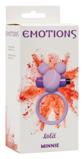 Эрекционное виброкольцо Emotions Minnie 3 см фиолетовое фото 3