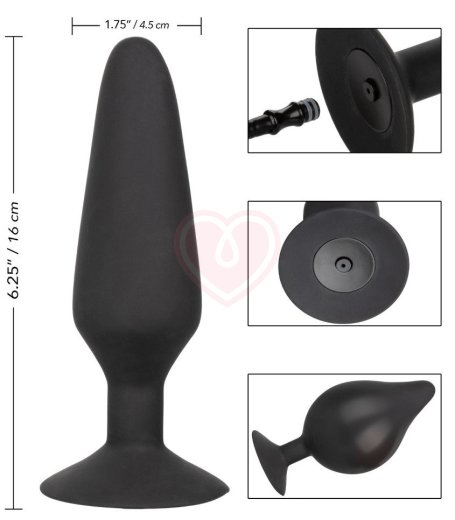 Расширяющаяся анальная пробка Silicone Inflatable Plug XL фото 4
