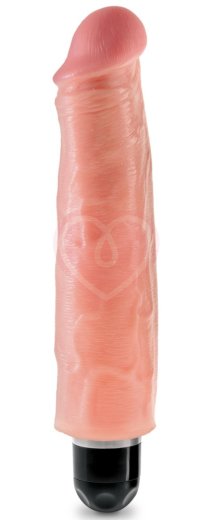 Вибратор King Cock Vibrating Stiffy 18 см телесный фото 1