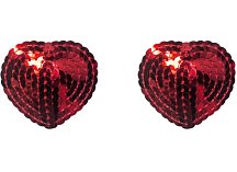 Пэстисы Burlesque Rand сердечки из пайеток красные