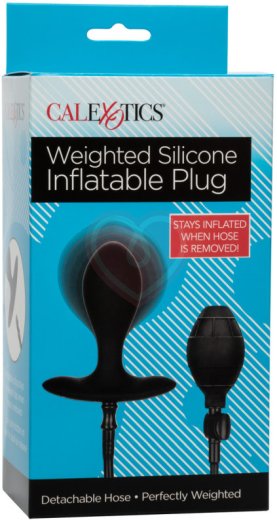 Утяжелённая расширяемая анальная пробка Weighted Silicone Inflatable Plug фото 7