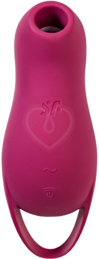Вакуумый вибростимулятор клитора Satisfyer Pocket Pro 1 бордовый фото 1