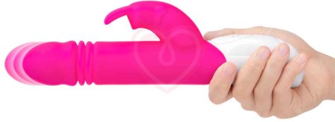 Вибратор-кролик с пульсацией G-Spot Thrusting Rabbit розовый фото 8