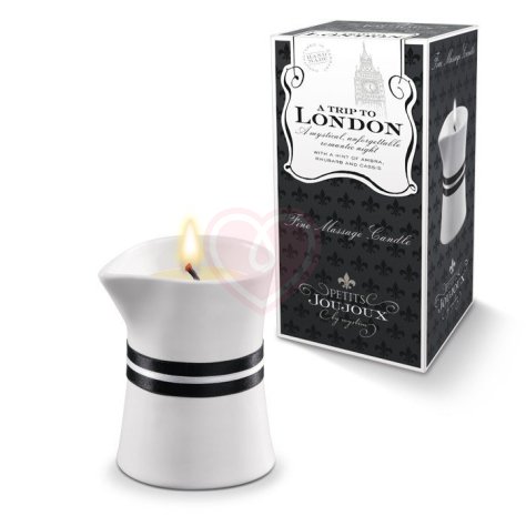 Массажная свеча Mystim Petits Joujoux London Амбра и смородина 120 г фото 1