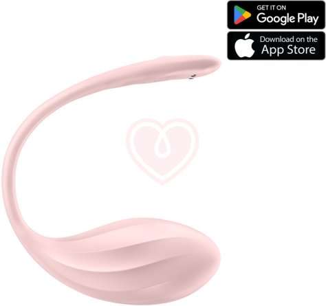 Виброяйцо Satisfyer Ribbed Petal с дистанционным управлением розовое фото 1