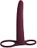 Насадка для двойного проникновения Pure Passion Gimlet 16 см бордовая фото 1
