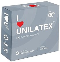 Ребристые презервативы Unilatex Ribbed 3 шт