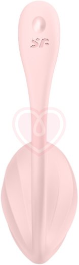 Виброяйцо Satisfyer Ribbed Petal с дистанционным управлением розовое фото 6