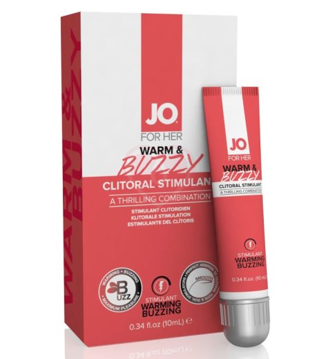 Стимулирующий крем для клитора System JO Warm & Buzzy 10 мл фото 1