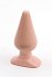 Пробка анальная большая Butt Plugs Smooth Classic Large телесная фото 3